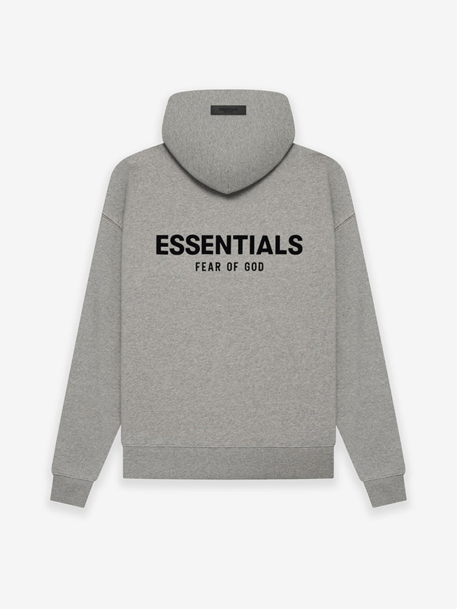 essentials hoodie dark oatmeal