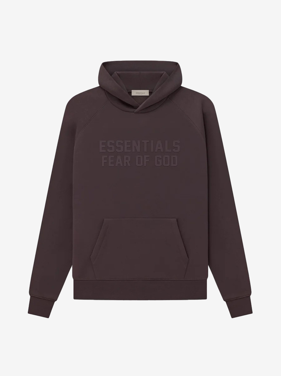 essentials hoodie plum