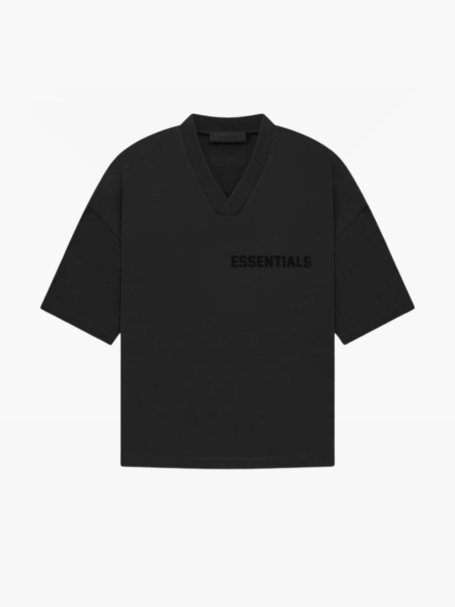 essentials 2023 black collection vneck tee